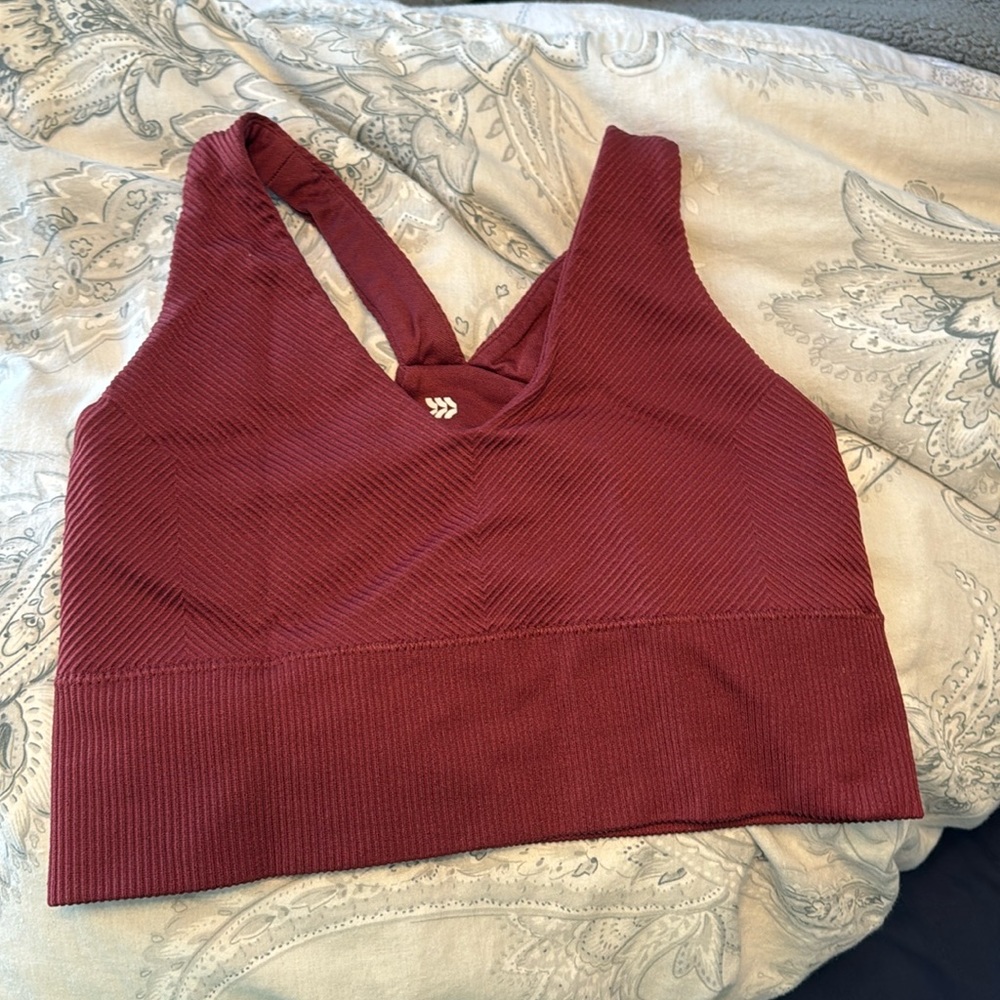 All in motion size small maroon sports bra